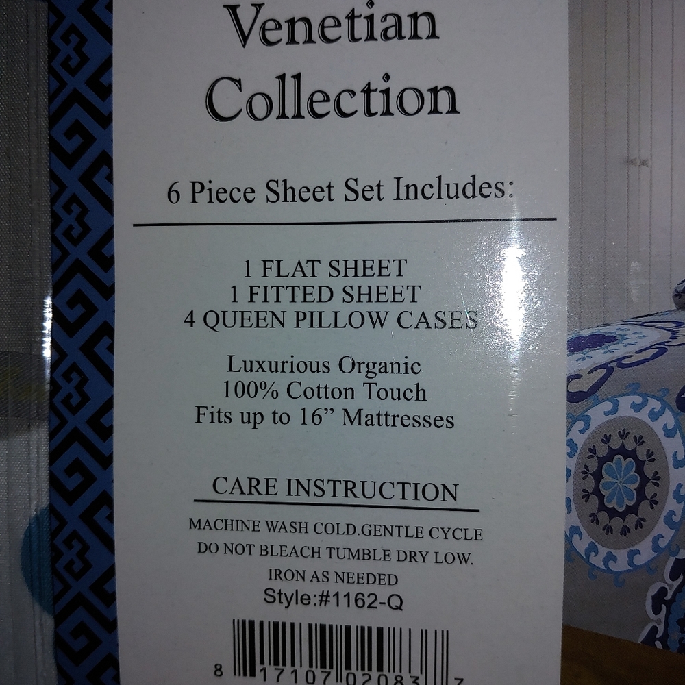Queen bed sheet set - Picture 6 of 7